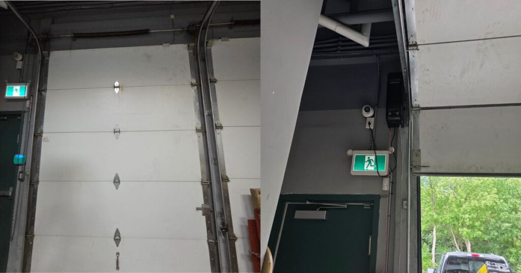 Garage door side motor replacement in Midland Ontario by Yitav Garage Doors