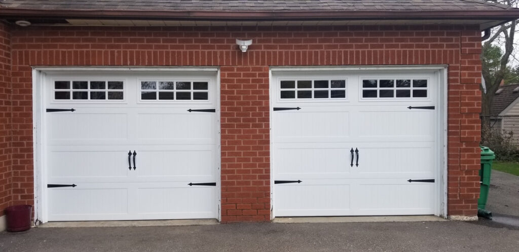 New garage door installation in Bradford Ontario by Yitav Garage Doors.